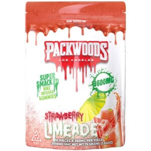 Packwoods Strawberry Limeade Gummies 3600MG