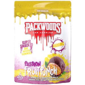 Packwoods Passion Fruit Punch 3600MG HHC Gummies