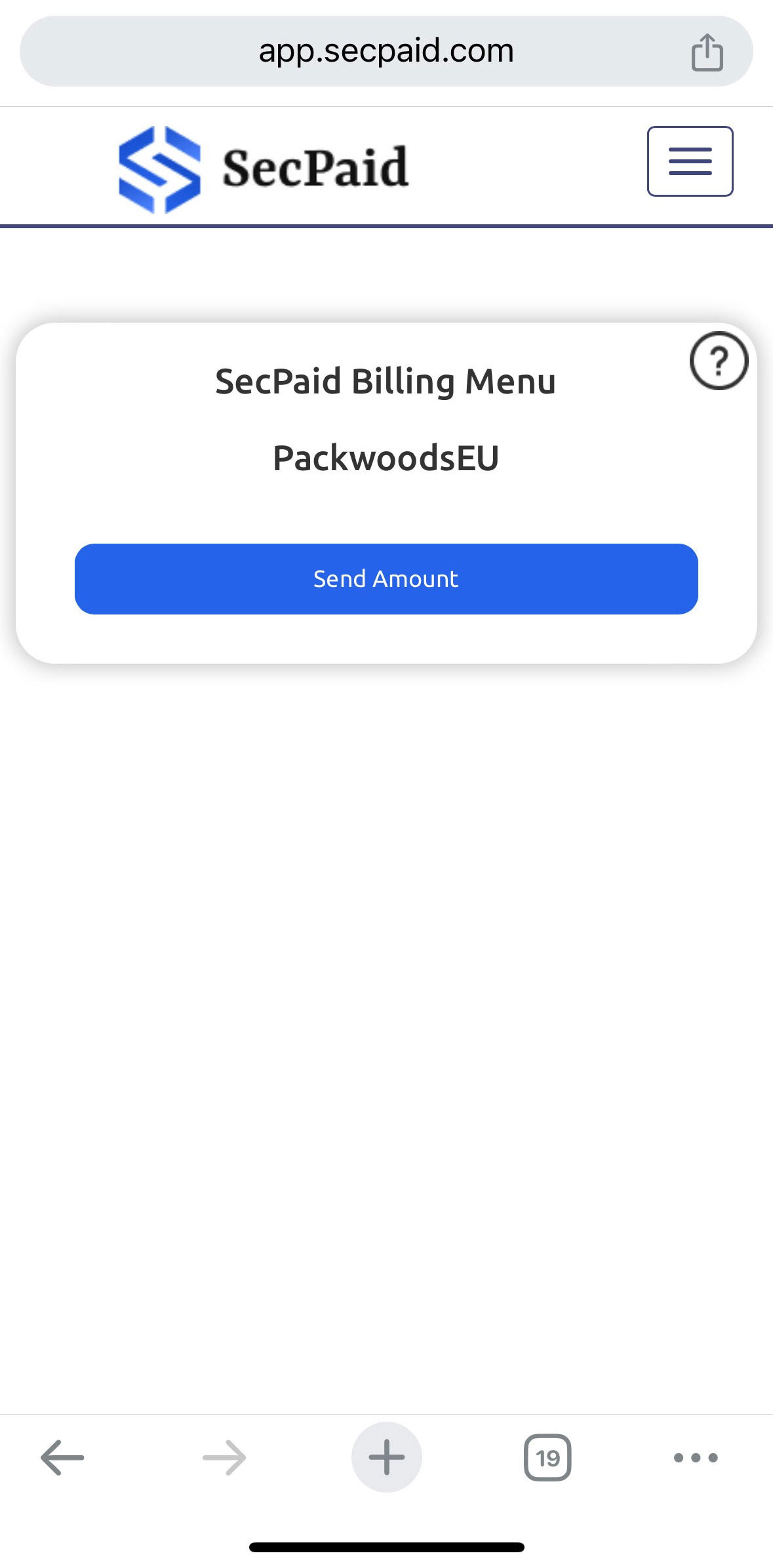 Payment Screen